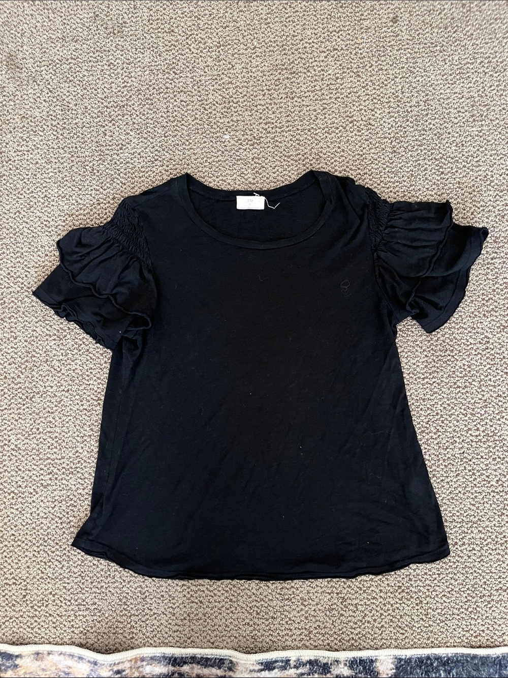 Aritzia ruffle sleep top